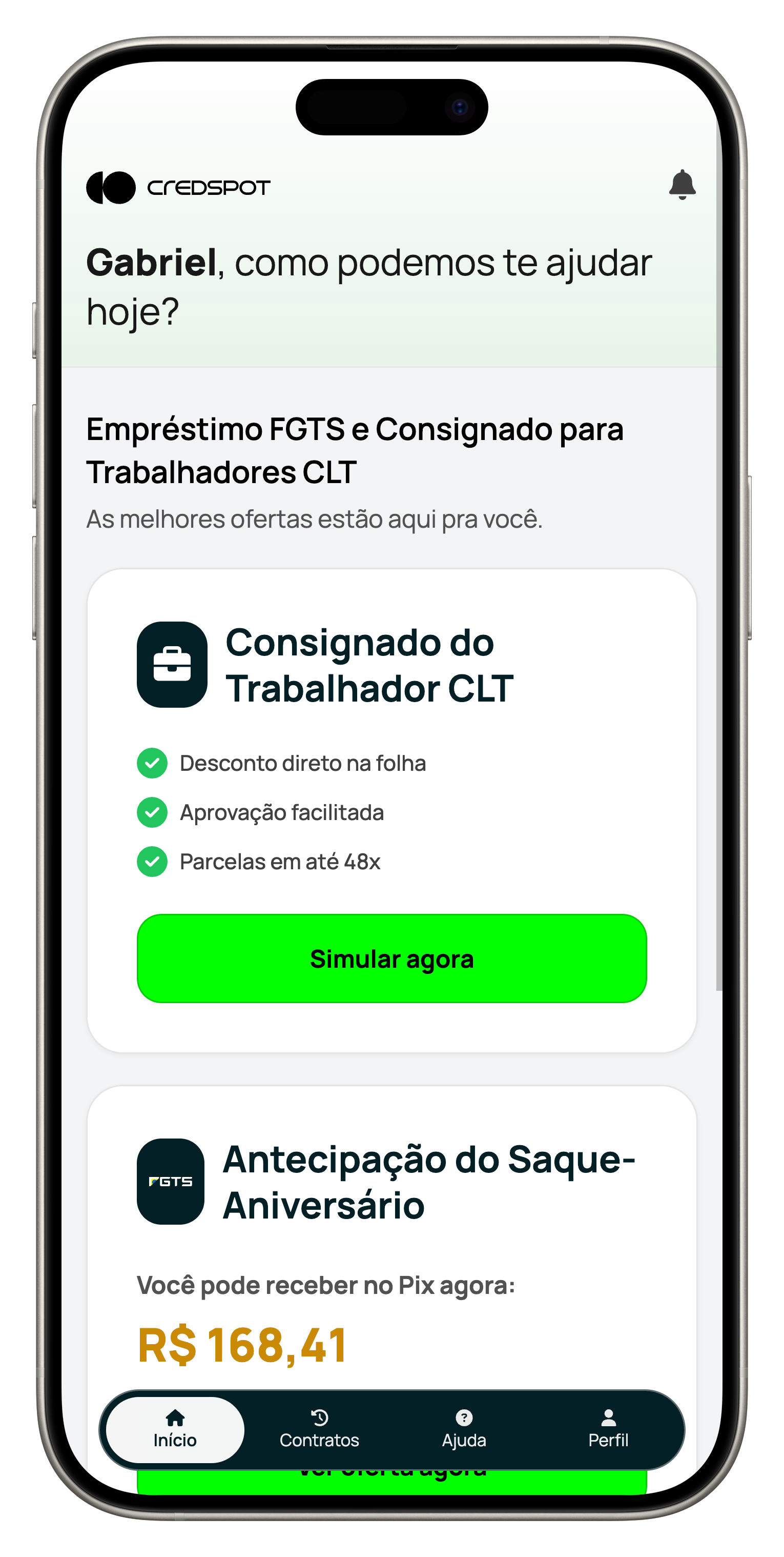 App CredSpot - Empréstimo Consignado CLT 100% Digital - Aprovação em 5 Minutos